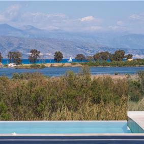 3 bedroom villa with pool & sea view, near Acharavi, sleeps 6